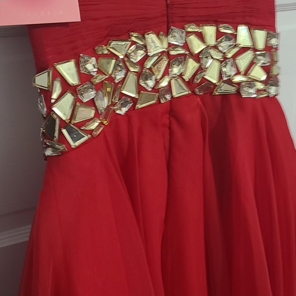 Beautiful Red Dress designed by Blush Size 10 - Picture 1 of 16